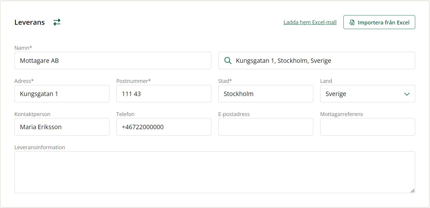 Så bokar du leverans