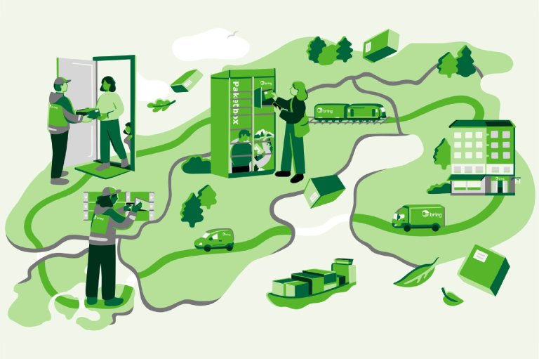 Illustration of a Bring supply chain