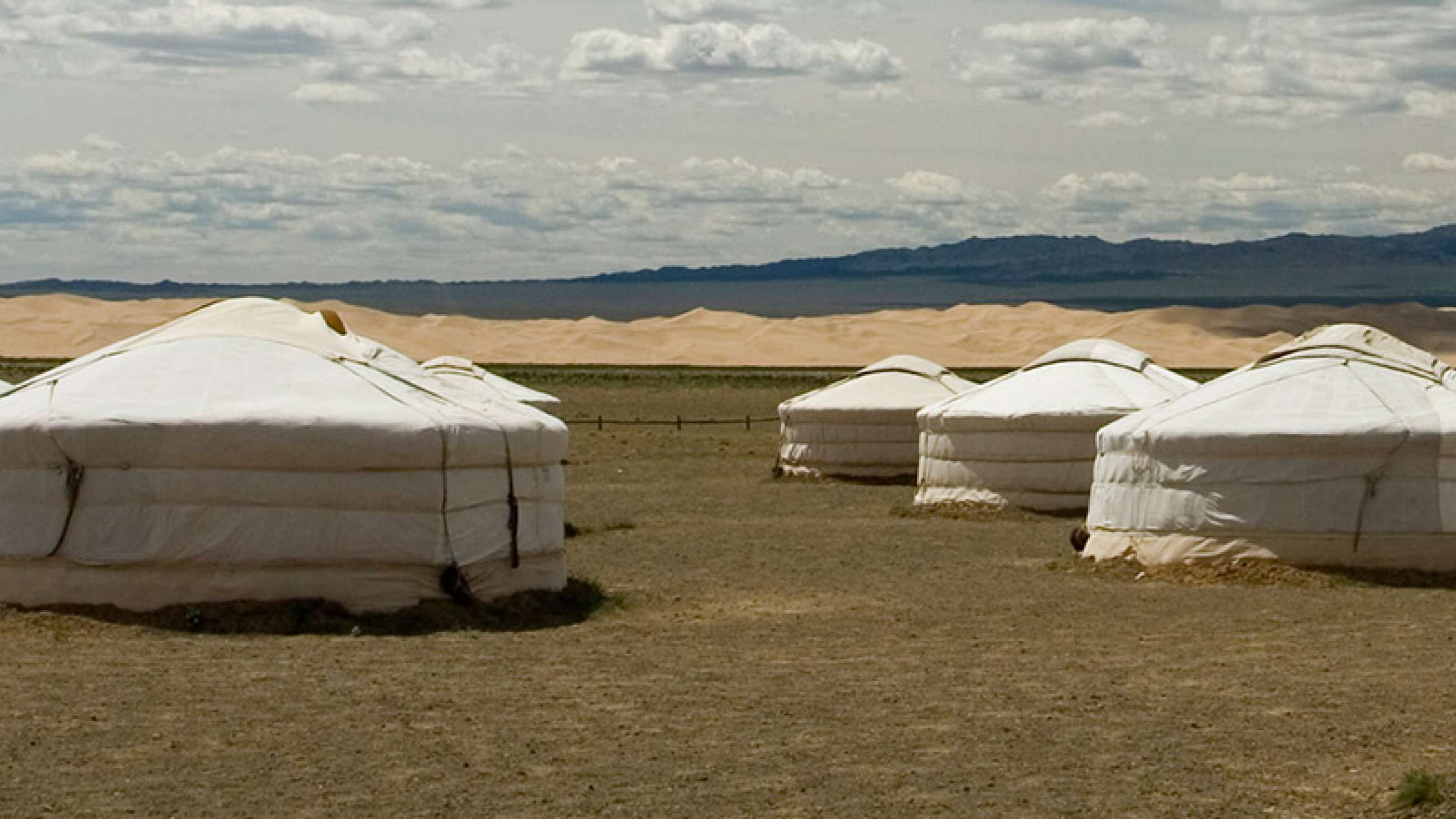 Mongolian tented houses