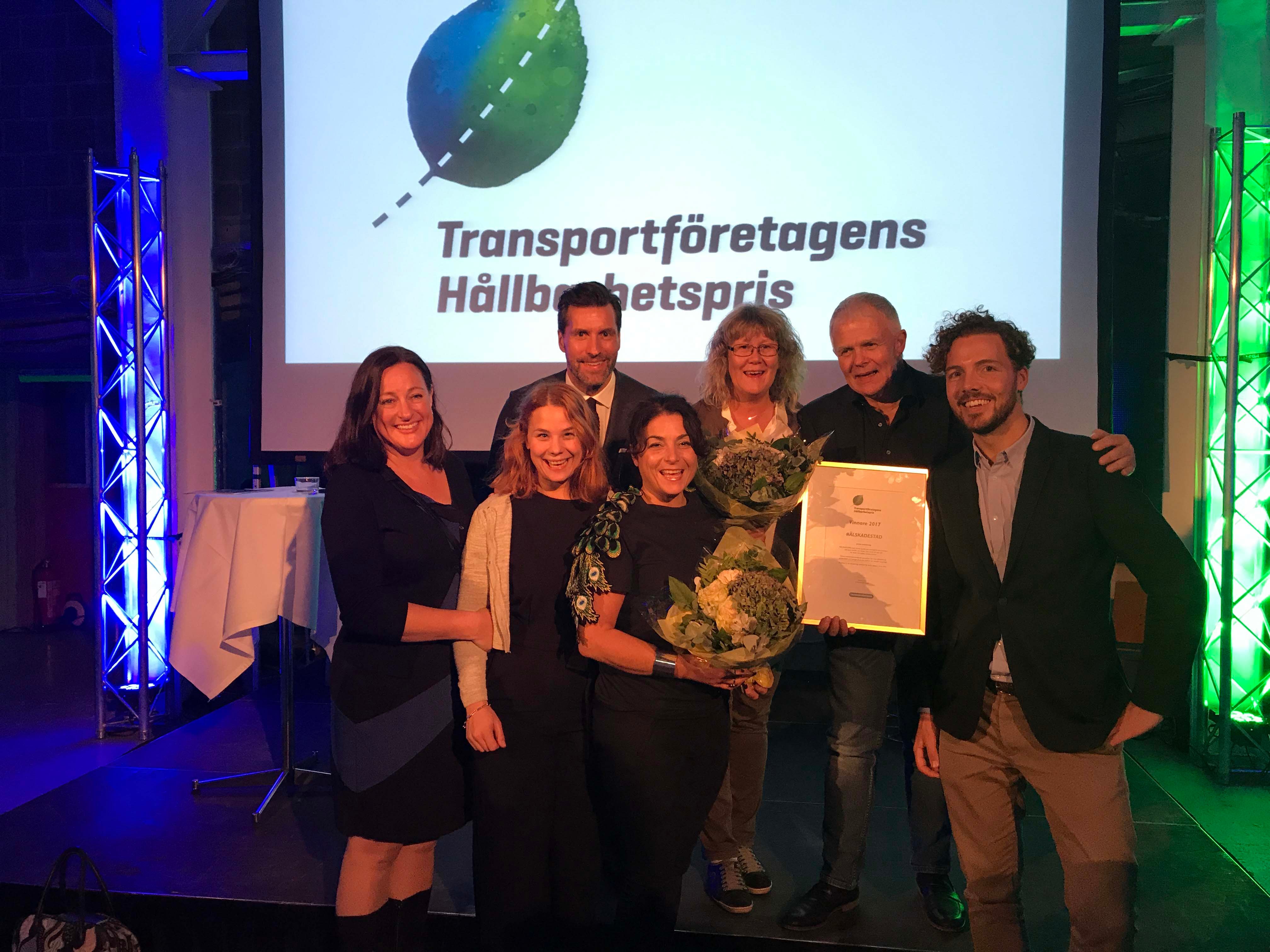 Älskade stad får Transportföretagens hållbarhetspris